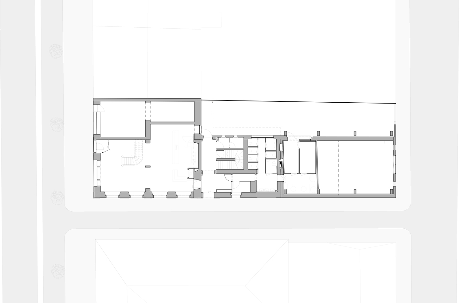 Plan rez-de-chaussée avec situation